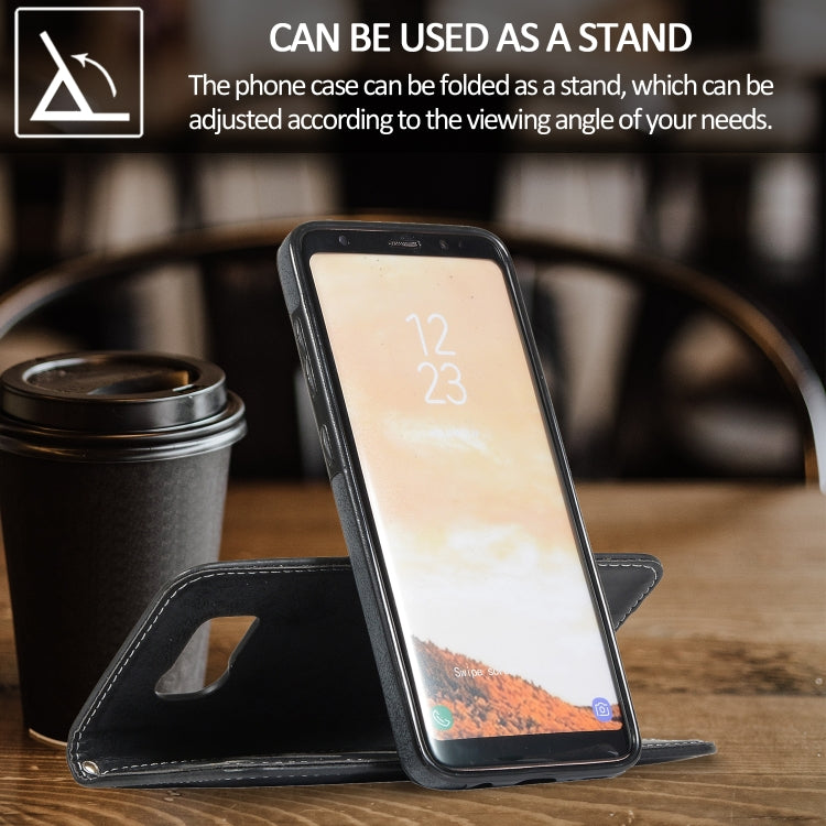 For Samsung Galaxy S8 Retro 2 in 1 Detachable Magnetic Horizontal Flip TPU + PU Leather Case with Holder & Card Slots & Photo Frame & Wallet