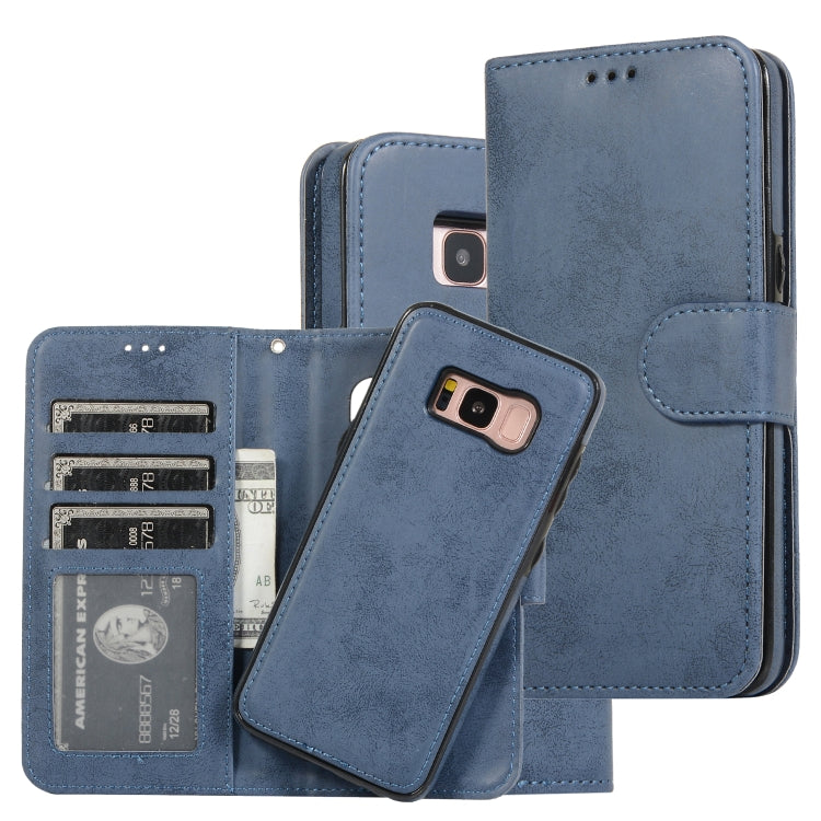 For Samsung Galaxy S8 Retro 2 in 1 Detachable Magnetic Horizontal Flip TPU + PU Leather Case with Holder & Card Slots & Photo Frame & Wallet
