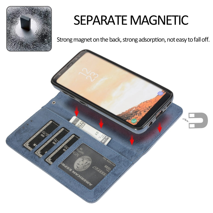 For Samsung Galaxy S8 Retro 2 in 1 Detachable Magnetic Horizontal Flip TPU + PU Leather Case with Holder & Card Slots & Photo Frame & Wallet