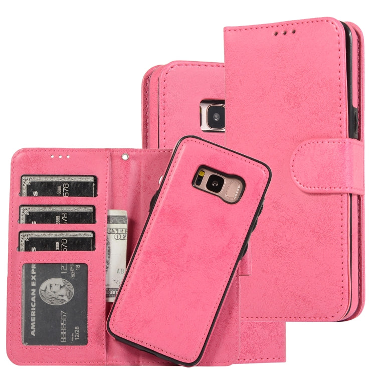 For Samsung Galaxy S8 Retro 2 in 1 Detachable Magnetic Horizontal Flip TPU + PU Leather Case with Holder & Card Slots & Photo Frame & Wallet