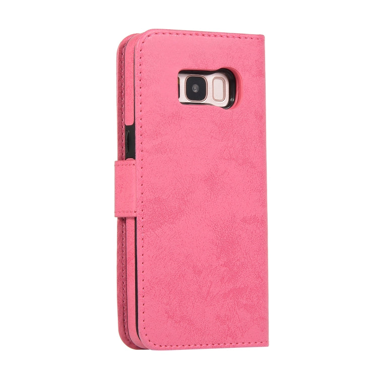 For Samsung Galaxy S8 Retro 2 in 1 Detachable Magnetic Horizontal Flip TPU + PU Leather Case with Holder & Card Slots & Photo Frame & Wallet