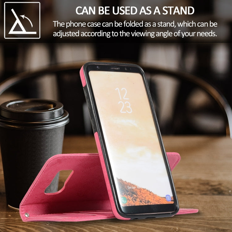 For Samsung Galaxy S8 Retro 2 in 1 Detachable Magnetic Horizontal Flip TPU + PU Leather Case with Holder & Card Slots & Photo Frame & Wallet