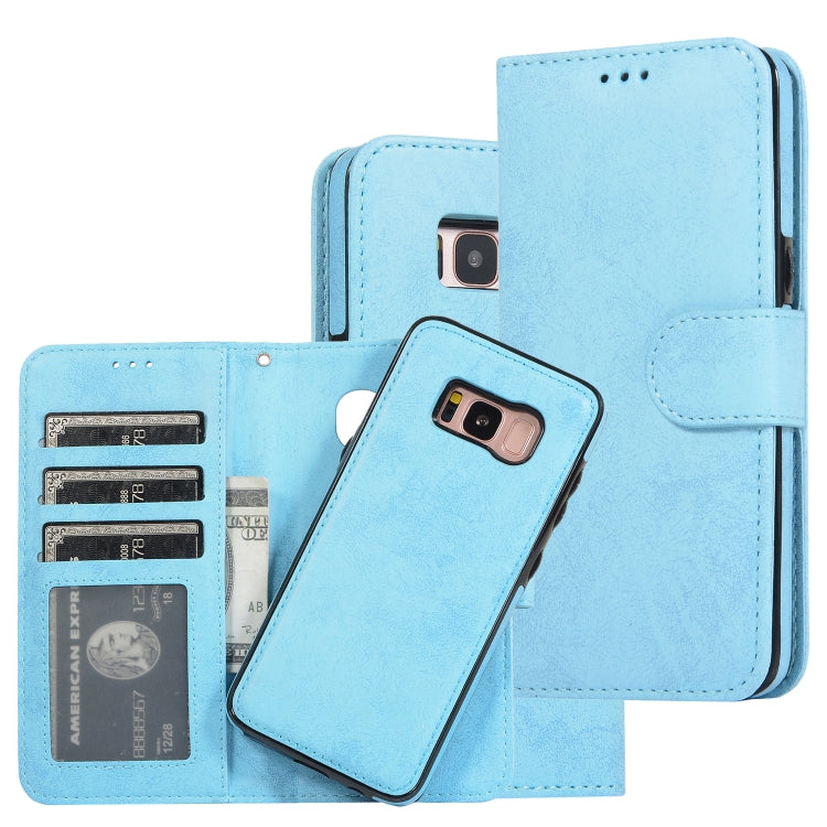 For Samsung Galaxy S8 Retro 2 in 1 Detachable Magnetic Horizontal Flip TPU + PU Leather Case with Holder & Card Slots & Photo Frame & Wallet