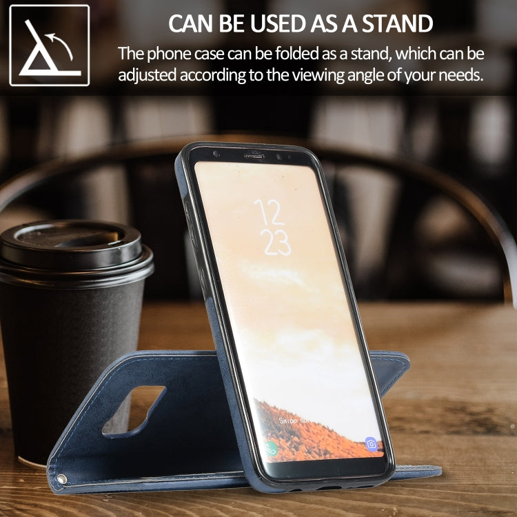 For Samsung Galaxy S8 Retro 2 in 1 Detachable Magnetic Horizontal Flip TPU + PU Leather Case with Holder & Card Slots & Photo Frame & Wallet
