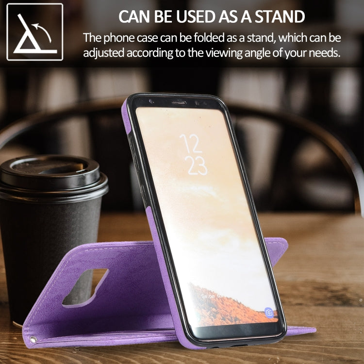 For Samsung Galaxy S8 Retro 2 in 1 Detachable Magnetic Horizontal Flip TPU + PU Leather Case with Holder & Card Slots & Photo Frame & Wallet