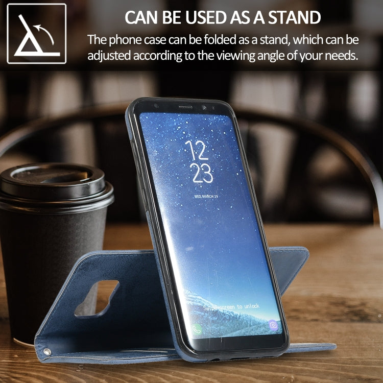 For Samsung Galaxy S8+ Retro 2 in 1 Detachable Magnetic Horizontal Flip TPU + PU Leather Case with Holder & Card Slots & Photo Frame & Wallet