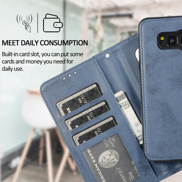 For Samsung Galaxy S8+ Retro 2 in 1 Detachable Magnetic Horizontal Flip TPU + PU Leather Case with Holder & Card Slots & Photo Frame & Wallet