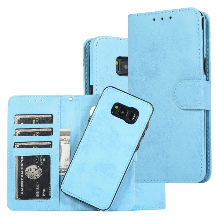 For Samsung Galaxy S8+ Retro 2 in 1 Detachable Magnetic Horizontal Flip TPU + PU Leather Case with Holder & Card Slots & Photo Frame & Wallet