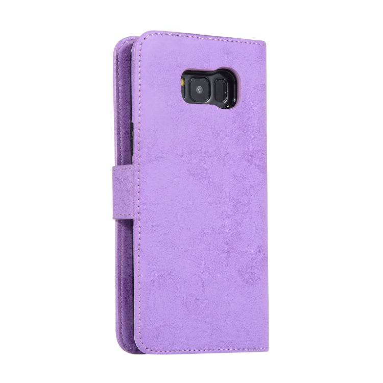 For Samsung Galaxy S8+ Retro 2 in 1 Detachable Magnetic Horizontal Flip TPU + PU Leather Case with Holder & Card Slots & Photo Frame & Wallet