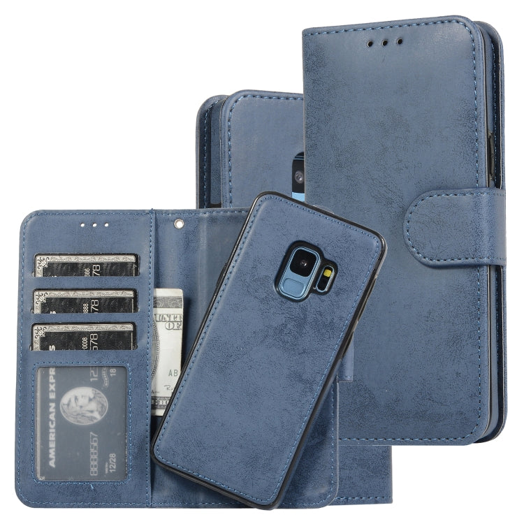 For Samsung Galaxy S9 Retro 2 in 1 Detachable Magnetic Horizontal Flip TPU + PU Leather Case with Holder & Card Slots & Photo Frame & Wallet