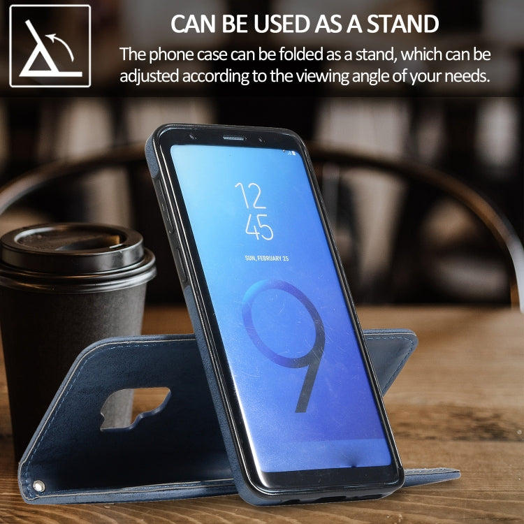 For Samsung Galaxy S9 Retro 2 in 1 Detachable Magnetic Horizontal Flip TPU + PU Leather Case with Holder & Card Slots & Photo Frame & Wallet