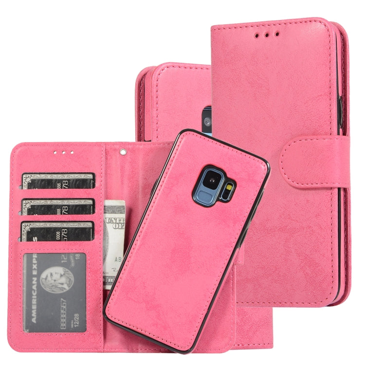 For Samsung Galaxy S9 Retro 2 in 1 Detachable Magnetic Horizontal Flip TPU + PU Leather Case with Holder & Card Slots & Photo Frame & Wallet