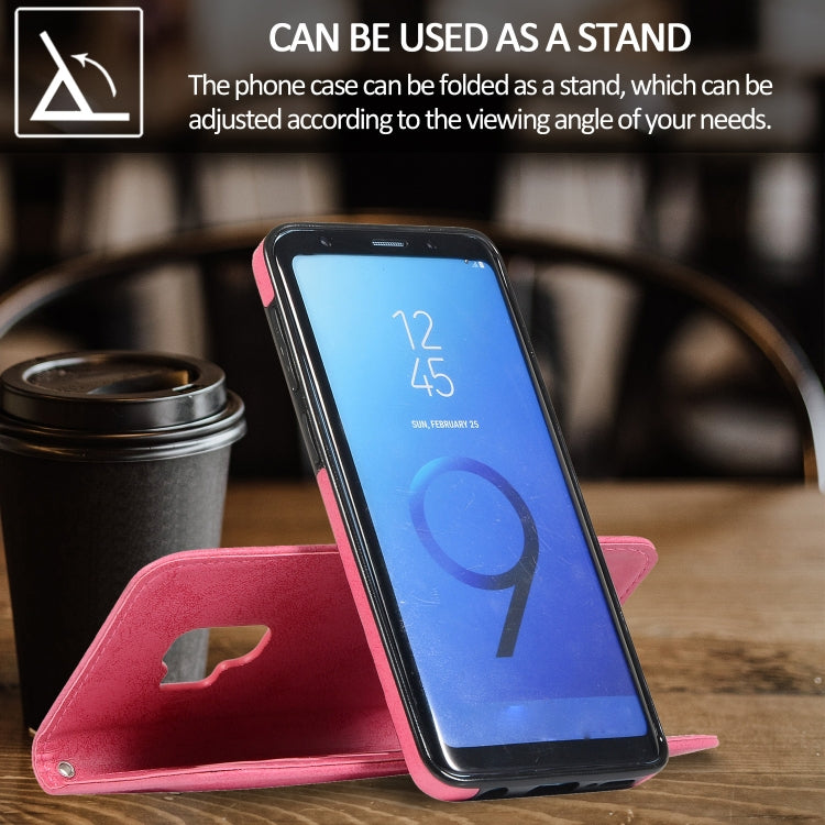 For Samsung Galaxy S9 Retro 2 in 1 Detachable Magnetic Horizontal Flip TPU + PU Leather Case with Holder & Card Slots & Photo Frame & Wallet