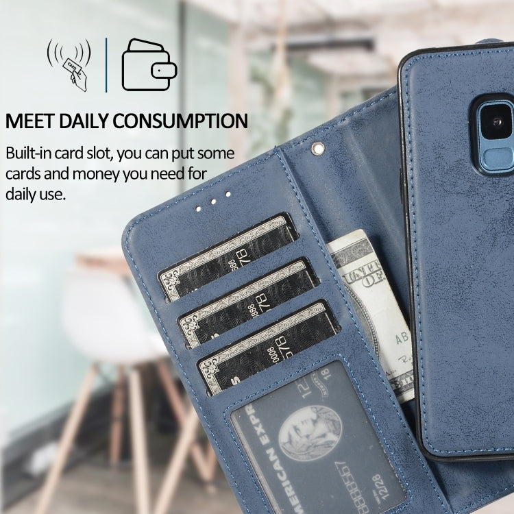 For Samsung Galaxy S9+ Retro 2 in 1 Detachable Magnetic Horizontal Flip TPU + PU Leather Case with Holder & Card Slots & Photo Frame & Wallet