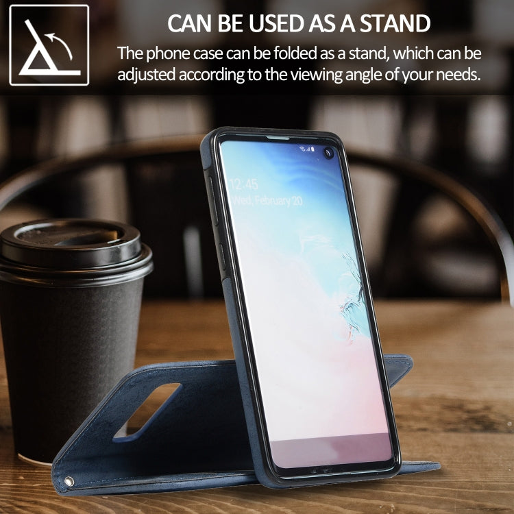 For Samsung Galaxy S10 Retro 2 in 1 Detachable Magnetic Horizontal Flip TPU + PU Leather Case with Holder & Card Slots & Photo Frame & Wallet