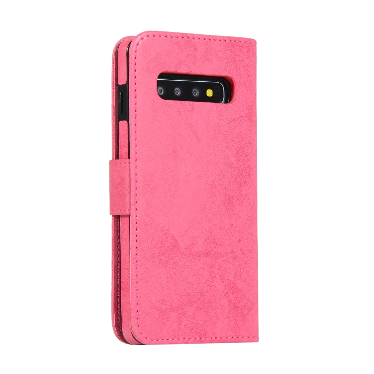 For Samsung Galaxy S10 Retro 2 in 1 Detachable Magnetic Horizontal Flip TPU + PU Leather Case with Holder & Card Slots & Photo Frame & Wallet