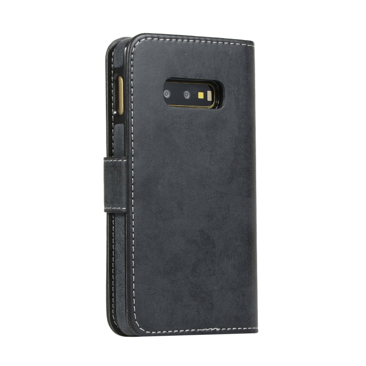 For Samsung Galaxy S10e Retro 2 in 1 Detachable Magnetic Horizontal Flip TPU + PU Leather Case with Holder & Card Slots & Photo Frame & Wallet