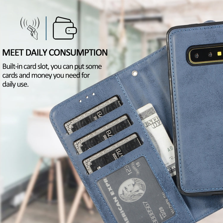 For Samsung Galaxy S10e Retro 2 in 1 Detachable Magnetic Horizontal Flip TPU + PU Leather Case with Holder & Card Slots & Photo Frame & Wallet