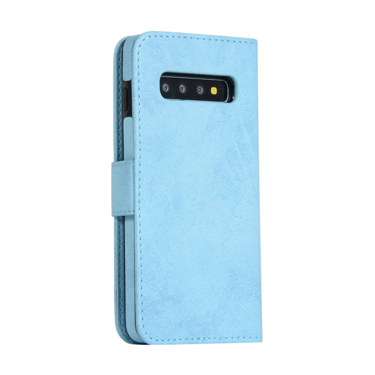 For Samsung Galaxy S10+ Retro 2 in 1 Detachable Magnetic Horizontal Flip TPU + PU Leather Case with Holder & Card Slots & Photo Frame & Wallet