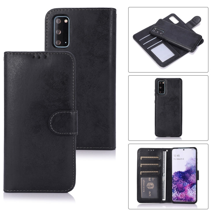 For Samsung Galaxy S20 Retro 2 in 1 Detachable Magnetic Horizontal Flip TPU + PU Leather Case with Holder & Card Slots & Photo Frame & Wallet