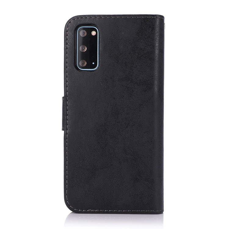 For Samsung Galaxy S20 Retro 2 in 1 Detachable Magnetic Horizontal Flip TPU + PU Leather Case with Holder & Card Slots & Photo Frame & Wallet