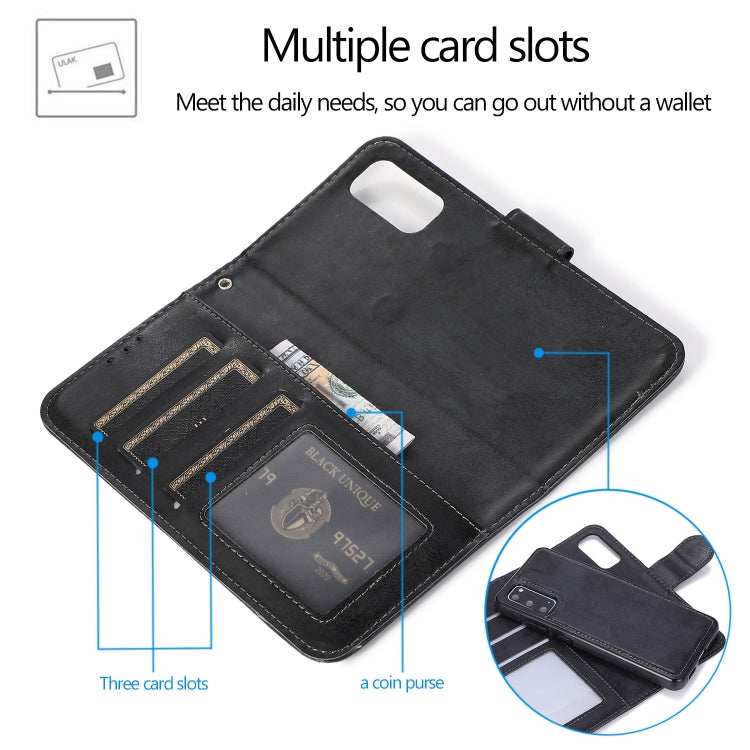For Samsung Galaxy S20 Retro 2 in 1 Detachable Magnetic Horizontal Flip TPU + PU Leather Case with Holder & Card Slots & Photo Frame & Wallet