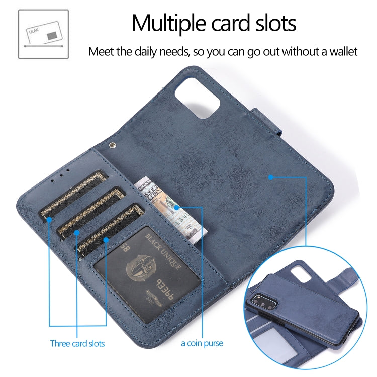 For Samsung Galaxy S20 Retro 2 in 1 Detachable Magnetic Horizontal Flip TPU + PU Leather Case with Holder & Card Slots & Photo Frame & Wallet