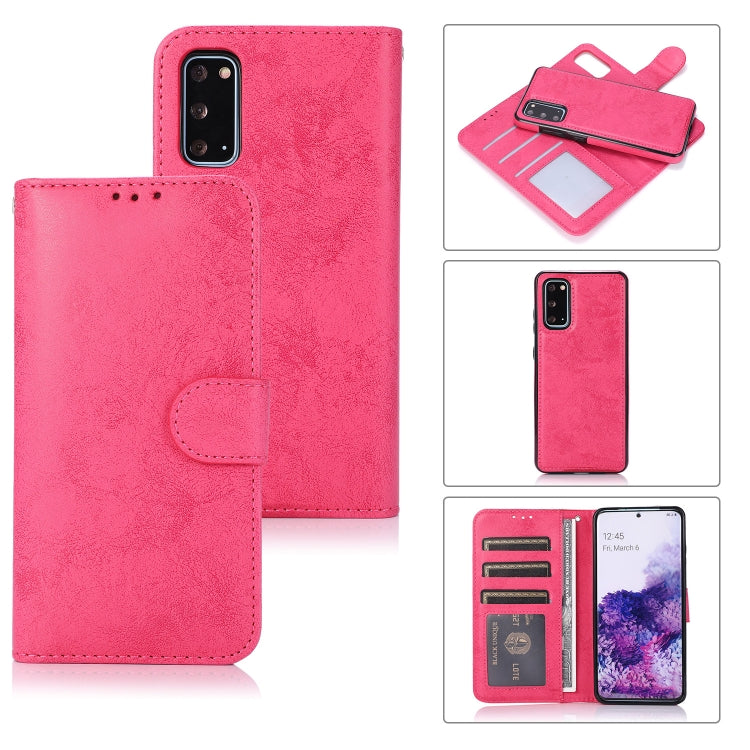 For Samsung Galaxy S20 Retro 2 in 1 Detachable Magnetic Horizontal Flip TPU + PU Leather Case with Holder & Card Slots & Photo Frame & Wallet
