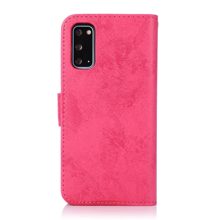 For Samsung Galaxy S20 Retro 2 in 1 Detachable Magnetic Horizontal Flip TPU + PU Leather Case with Holder & Card Slots & Photo Frame & Wallet
