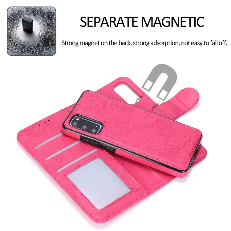 For Samsung Galaxy S20 Retro 2 in 1 Detachable Magnetic Horizontal Flip TPU + PU Leather Case with Holder & Card Slots & Photo Frame & Wallet