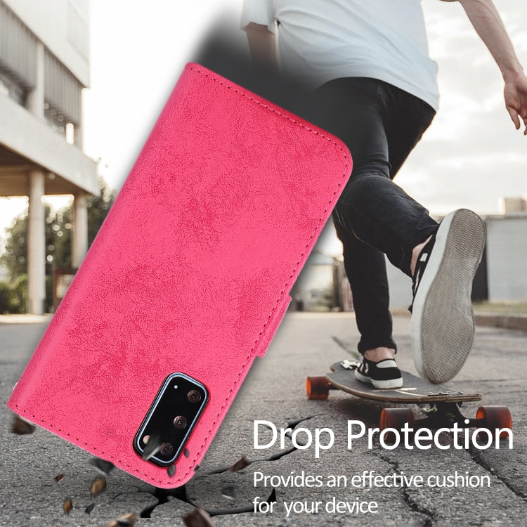 For Samsung Galaxy S20 Retro 2 in 1 Detachable Magnetic Horizontal Flip TPU + PU Leather Case with Holder & Card Slots & Photo Frame & Wallet