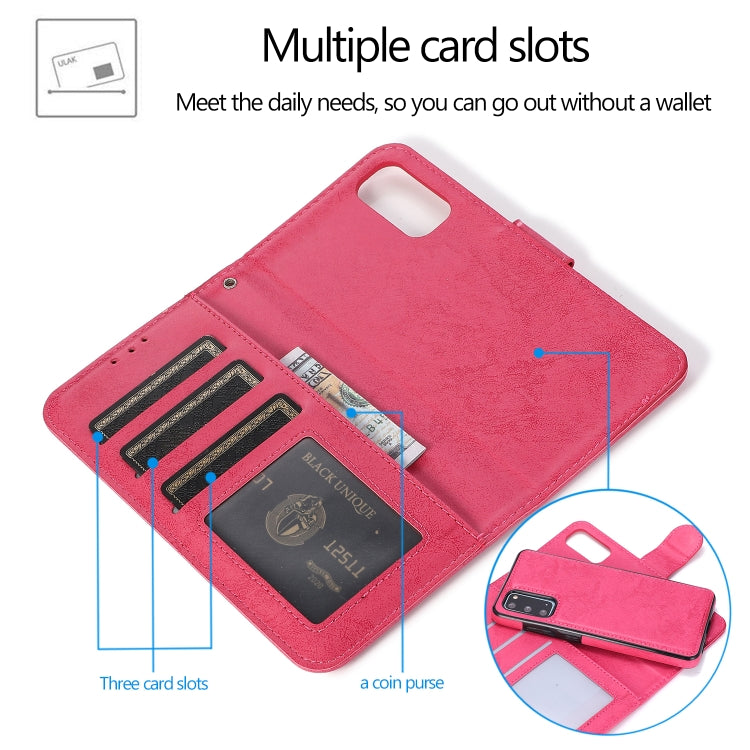 For Samsung Galaxy S20 Retro 2 in 1 Detachable Magnetic Horizontal Flip TPU + PU Leather Case with Holder & Card Slots & Photo Frame & Wallet