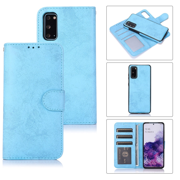 For Samsung Galaxy S20 Retro 2 in 1 Detachable Magnetic Horizontal Flip TPU + PU Leather Case with Holder & Card Slots & Photo Frame & Wallet