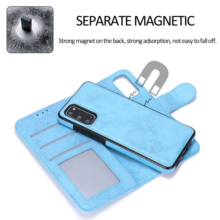 For Samsung Galaxy S20 Retro 2 in 1 Detachable Magnetic Horizontal Flip TPU + PU Leather Case with Holder & Card Slots & Photo Frame & Wallet