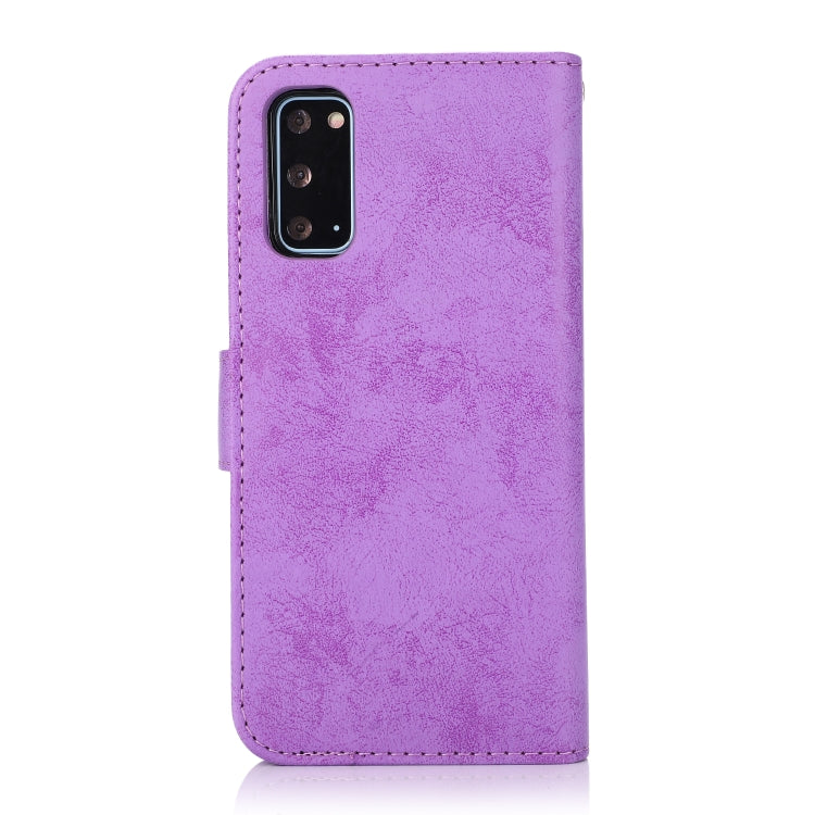 For Samsung Galaxy S20 Retro 2 in 1 Detachable Magnetic Horizontal Flip TPU + PU Leather Case with Holder & Card Slots & Photo Frame & Wallet