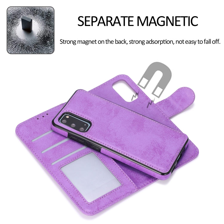 For Samsung Galaxy S20 Retro 2 in 1 Detachable Magnetic Horizontal Flip TPU + PU Leather Case with Holder & Card Slots & Photo Frame & Wallet