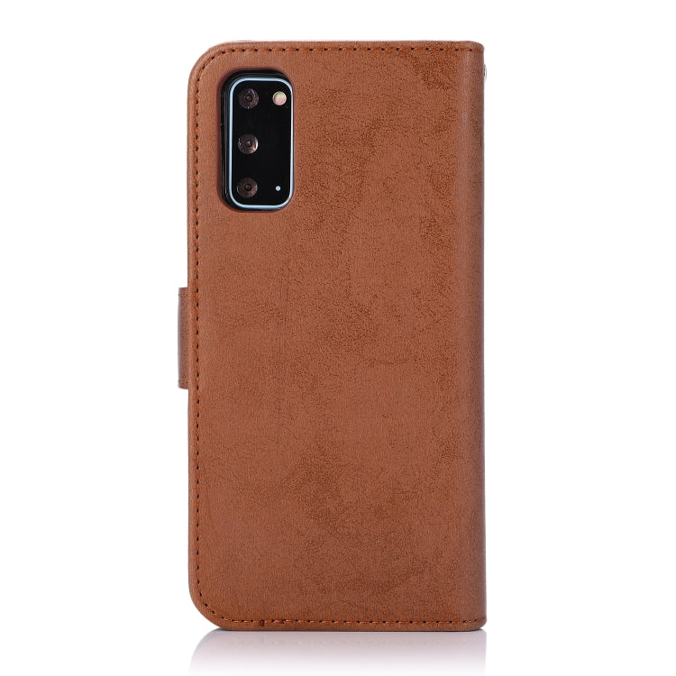 For Samsung Galaxy S20 Retro 2 in 1 Detachable Magnetic Horizontal Flip TPU + PU Leather Case with Holder & Card Slots & Photo Frame & Wallet