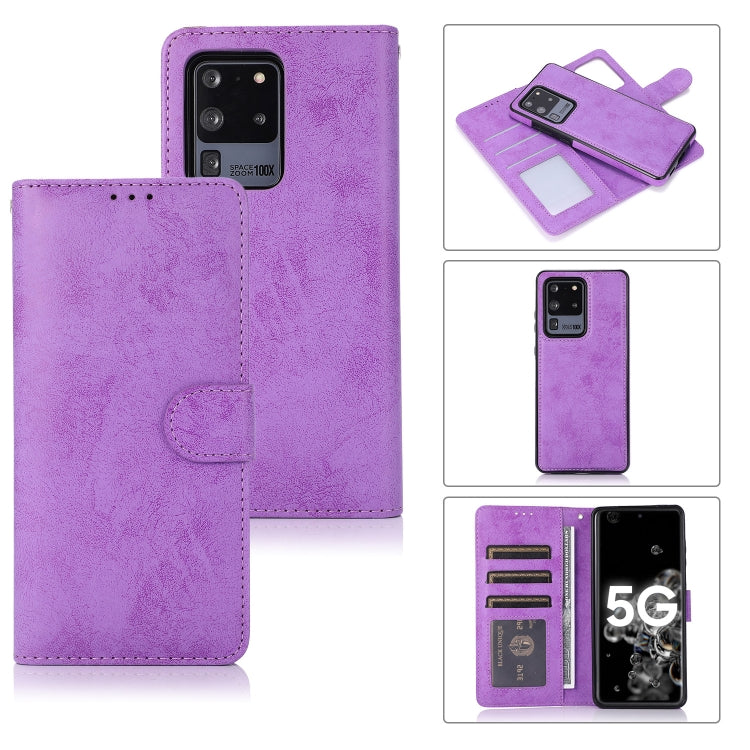 For Samsung Galaxy S20+ Retro 2 in 1 Detachable Magnetic Horizontal Flip TPU + PU Leather Case with Holder & Card Slots & Photo Frame & Wallet