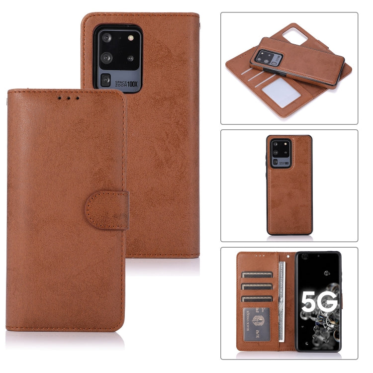 For Samsung Galaxy S20+ Retro 2 in 1 Detachable Magnetic Horizontal Flip TPU + PU Leather Case with Holder & Card Slots & Photo Frame & Wallet