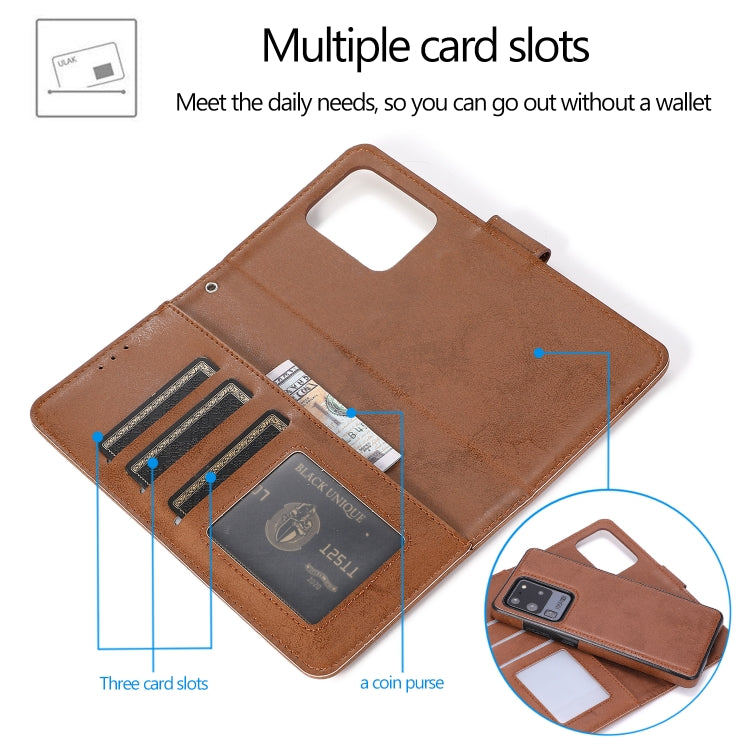 For Samsung Galaxy S20+ Retro 2 in 1 Detachable Magnetic Horizontal Flip TPU + PU Leather Case with Holder & Card Slots & Photo Frame & Wallet