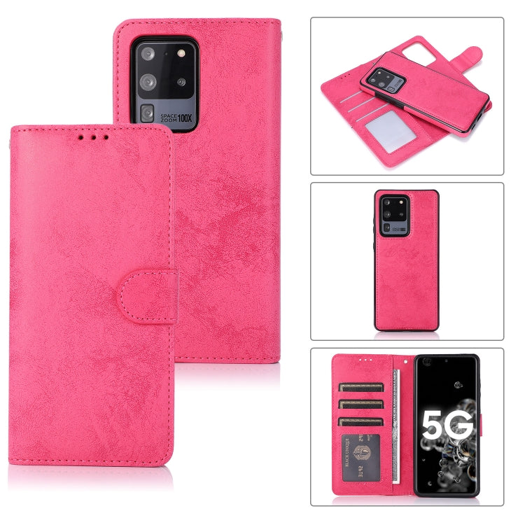 For Samsung Galaxy S20 Ultra Retro 2 in 1 Detachable Magnetic Horizontal Flip TPU + PU Leather Case with Holder & Card Slots & Photo Frame & Wallet