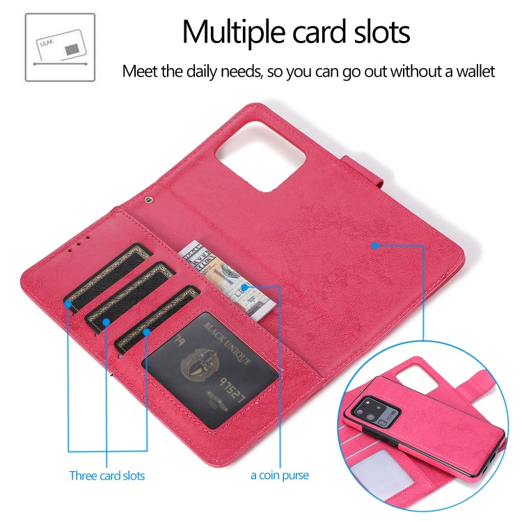 For Samsung Galaxy S20 Ultra Retro 2 in 1 Detachable Magnetic Horizontal Flip TPU + PU Leather Case with Holder & Card Slots & Photo Frame & Wallet