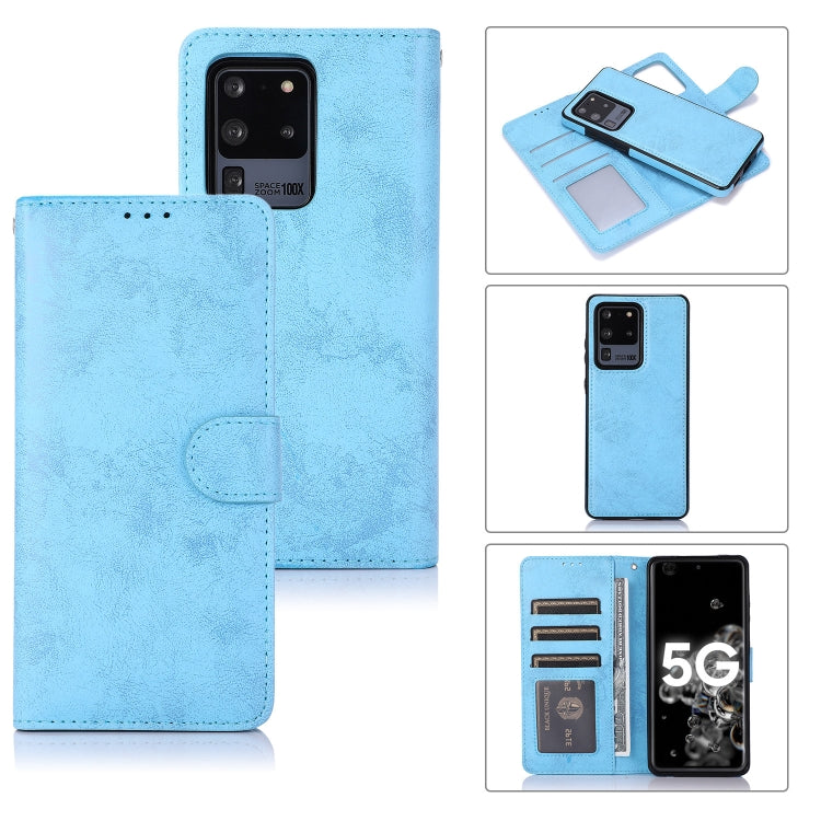 For Samsung Galaxy S20 Ultra Retro 2 in 1 Detachable Magnetic Horizontal Flip TPU + PU Leather Case with Holder & Card Slots & Photo Frame & Wallet