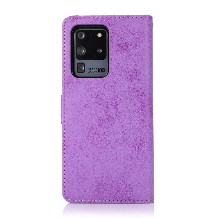 For Samsung Galaxy S20 Ultra Retro 2 in 1 Detachable Magnetic Horizontal Flip TPU + PU Leather Case with Holder & Card Slots & Photo Frame & Wallet