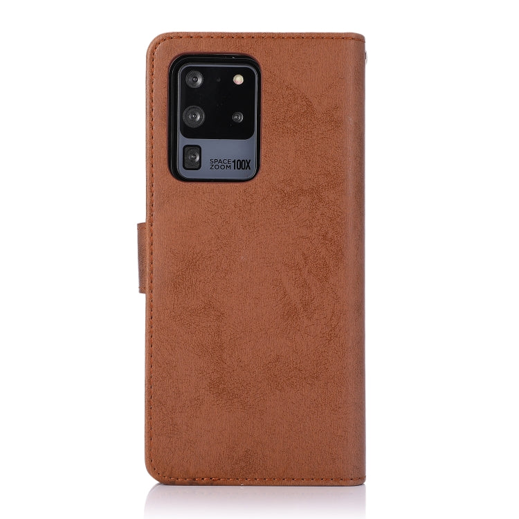 For Samsung Galaxy S20 Ultra Retro 2 in 1 Detachable Magnetic Horizontal Flip TPU + PU Leather Case with Holder & Card Slots & Photo Frame & Wallet