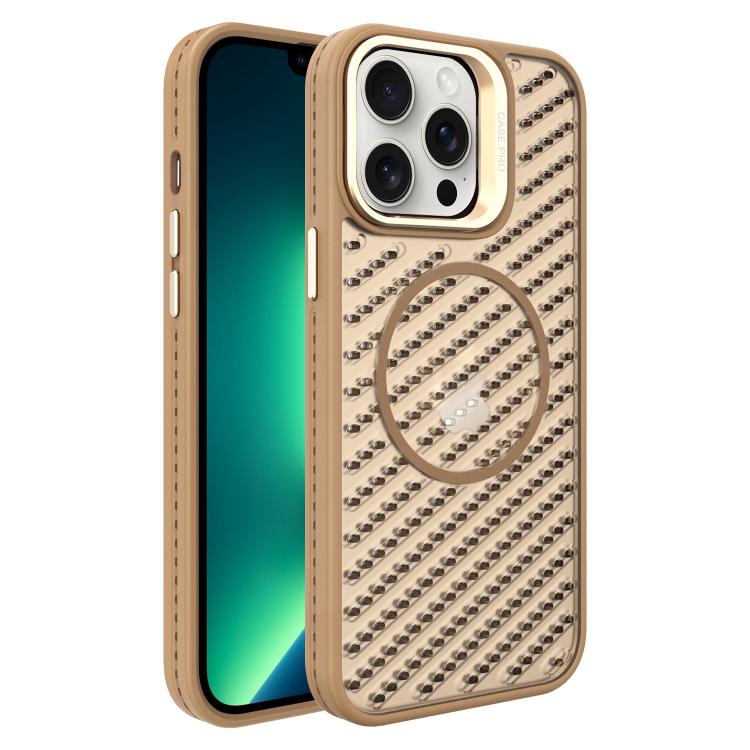 For iPhone 13 Pro Max O-Shape Hollow Cooling Lens Holder MagSafe Phone Case