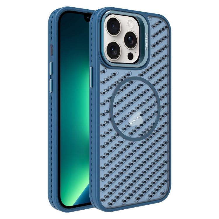 For iPhone 13 Pro Max O-Shape Hollow Cooling Lens Holder MagSafe Phone Case
