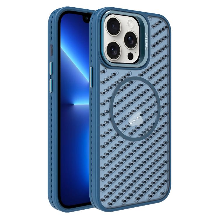 For iPhone 13 Pro O-Shape Hollow Cooling Lens Holder MagSafe Phone Case