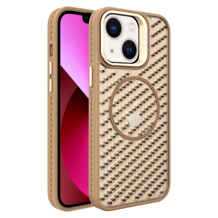 For iPhone 13 O-Shape Hollow Cooling Lens Holder MagSafe Phone Case
