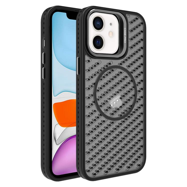 For iPhone 11 O-Shape Hollow Cooling Lens Holder MagSafe Phone Case